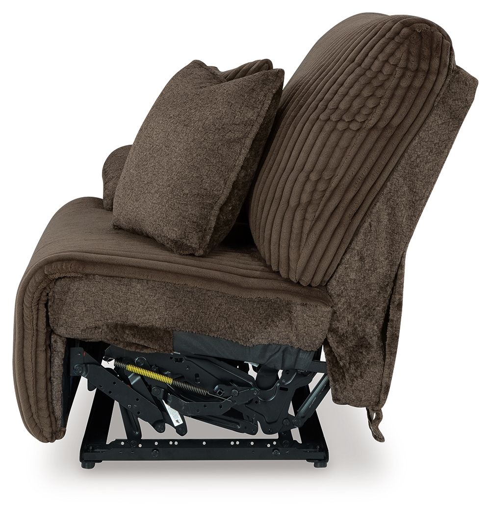 Top Tier - Laf Zero Wall Recliner - Fabric - Chocolate