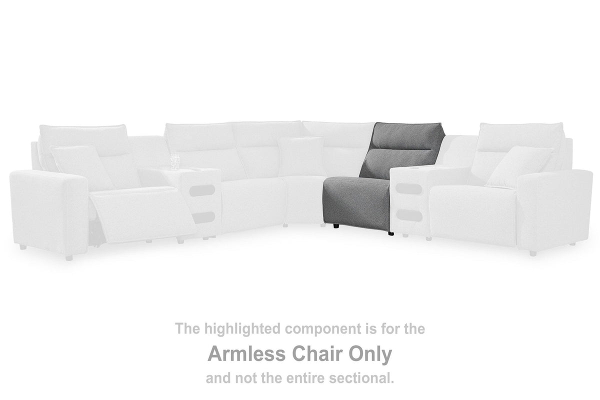 Modmax II - Armless Chair - Salt And Pepper - Next-Gen Nuvella