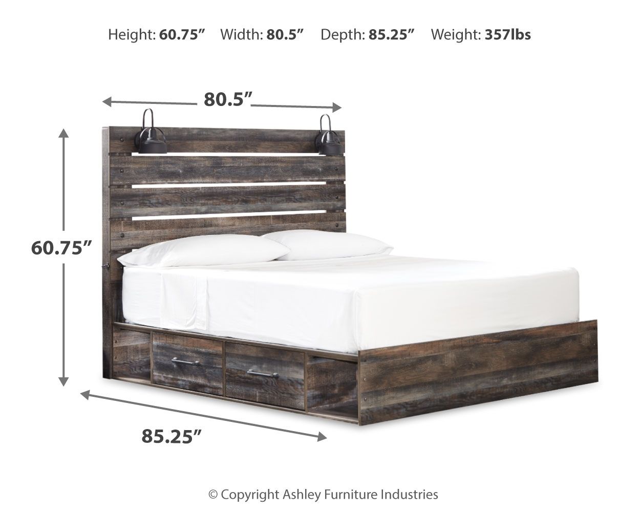 Drystan - Panel Bed