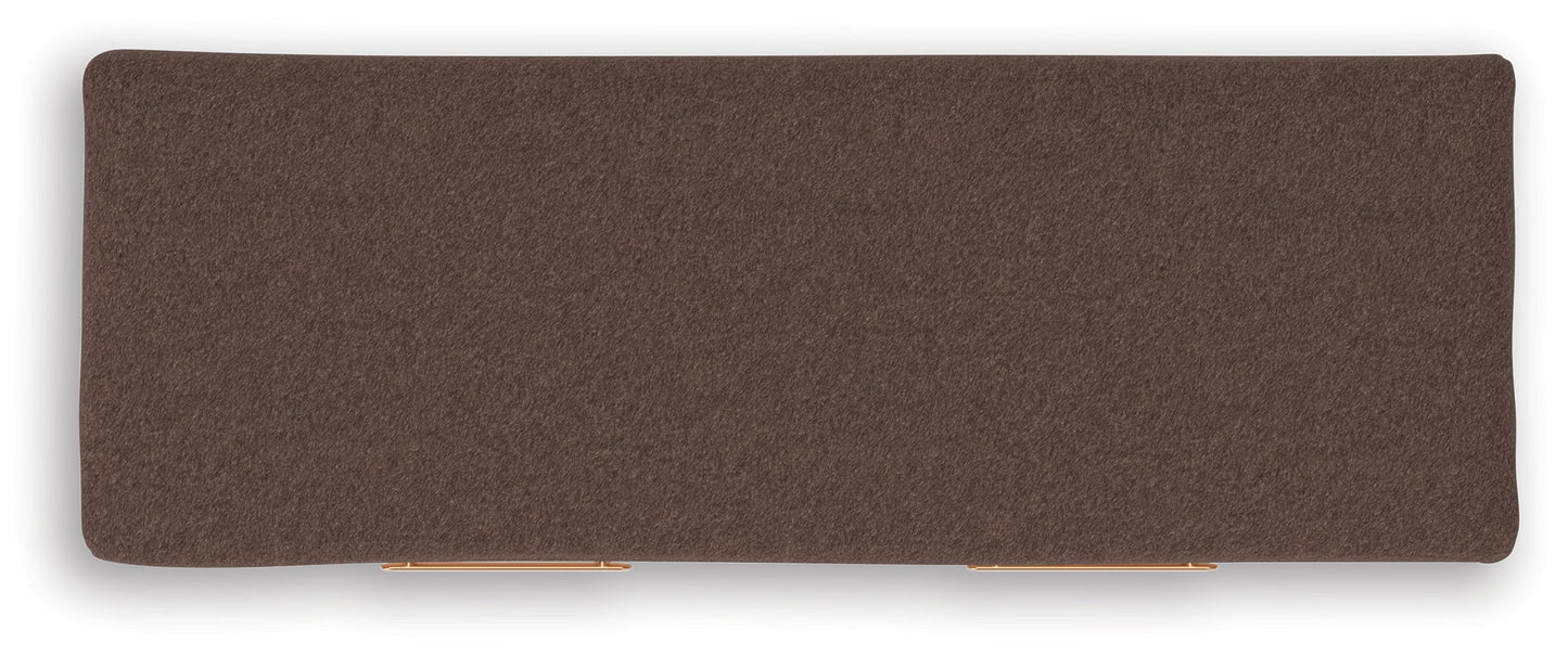 Kinlanni - Bedroom Upholstered Storage Bench - Tan / Brown
