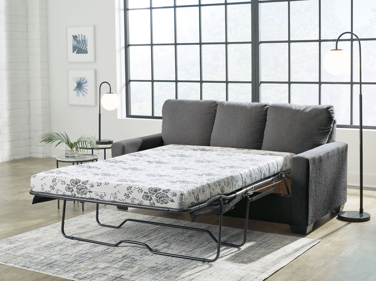 Rannis - Full Sofa Sleeper - Fabric - Pewter