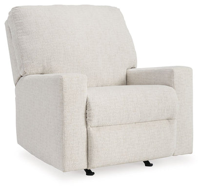 Rannis - Rocker Recliner - Fabric - Snow