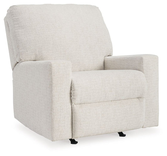 Rannis - Rocker Recliner - Fabric - Snow
