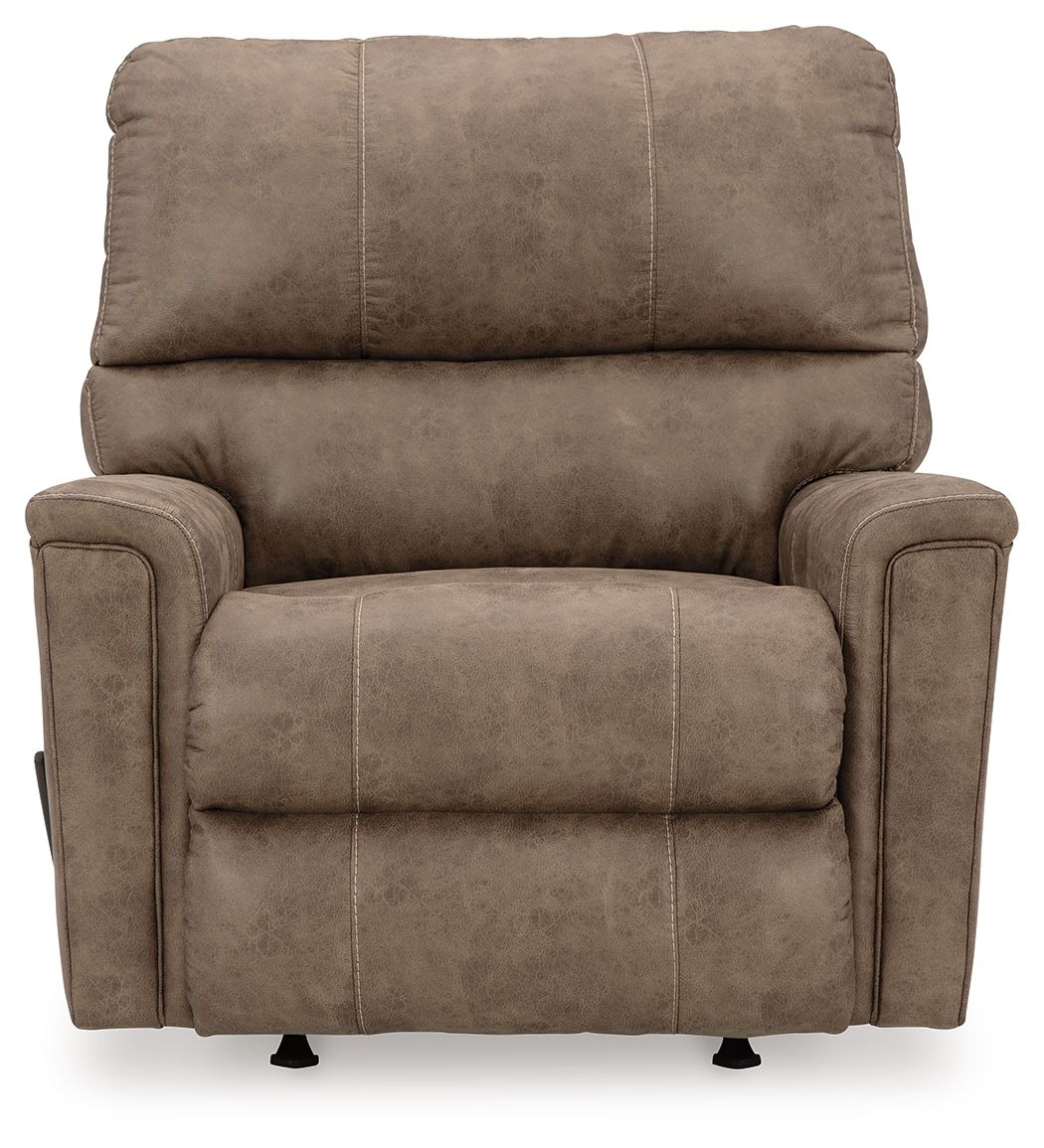 Navi - Rocker Recliner - Faux Leather - Fossil