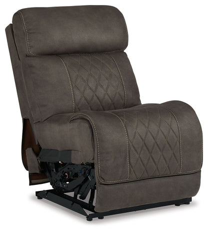 Hoopster - Pwr Armless Rec W/Adj Headrest - Gunmetal