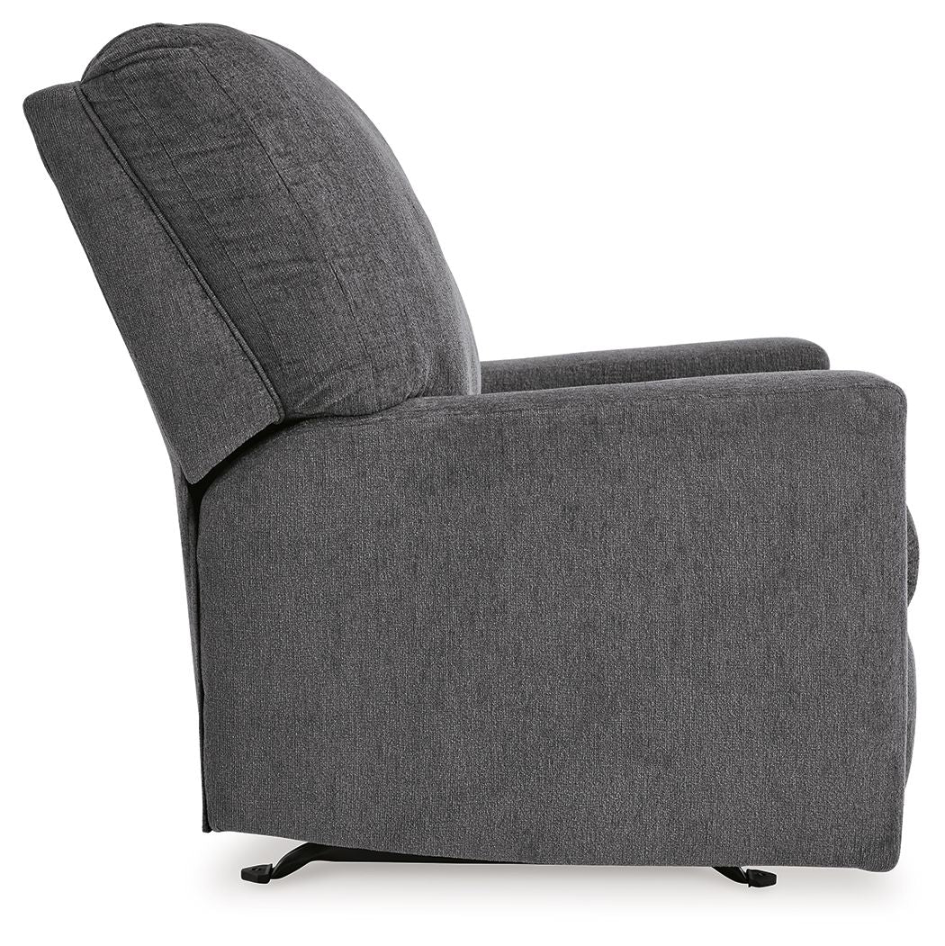 Rannis - Rocker Recliner - Fabric - Pewter