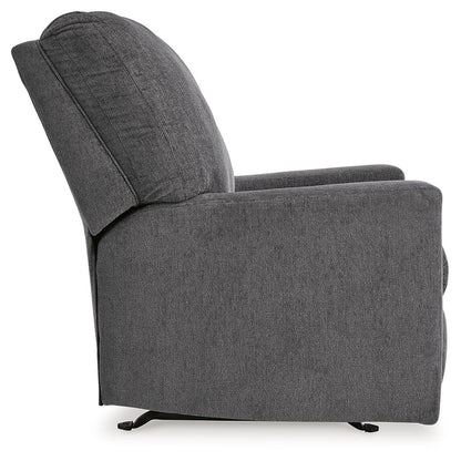Rannis - Rocker Recliner - Fabric - Pewter