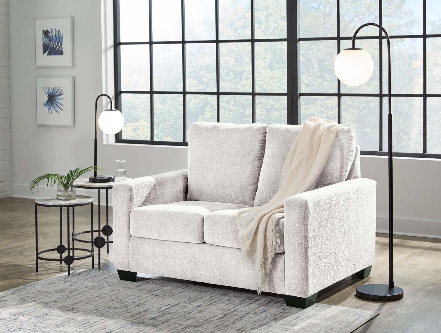 Rannis - Twin Sofa Sleeper - Fabric - Snow