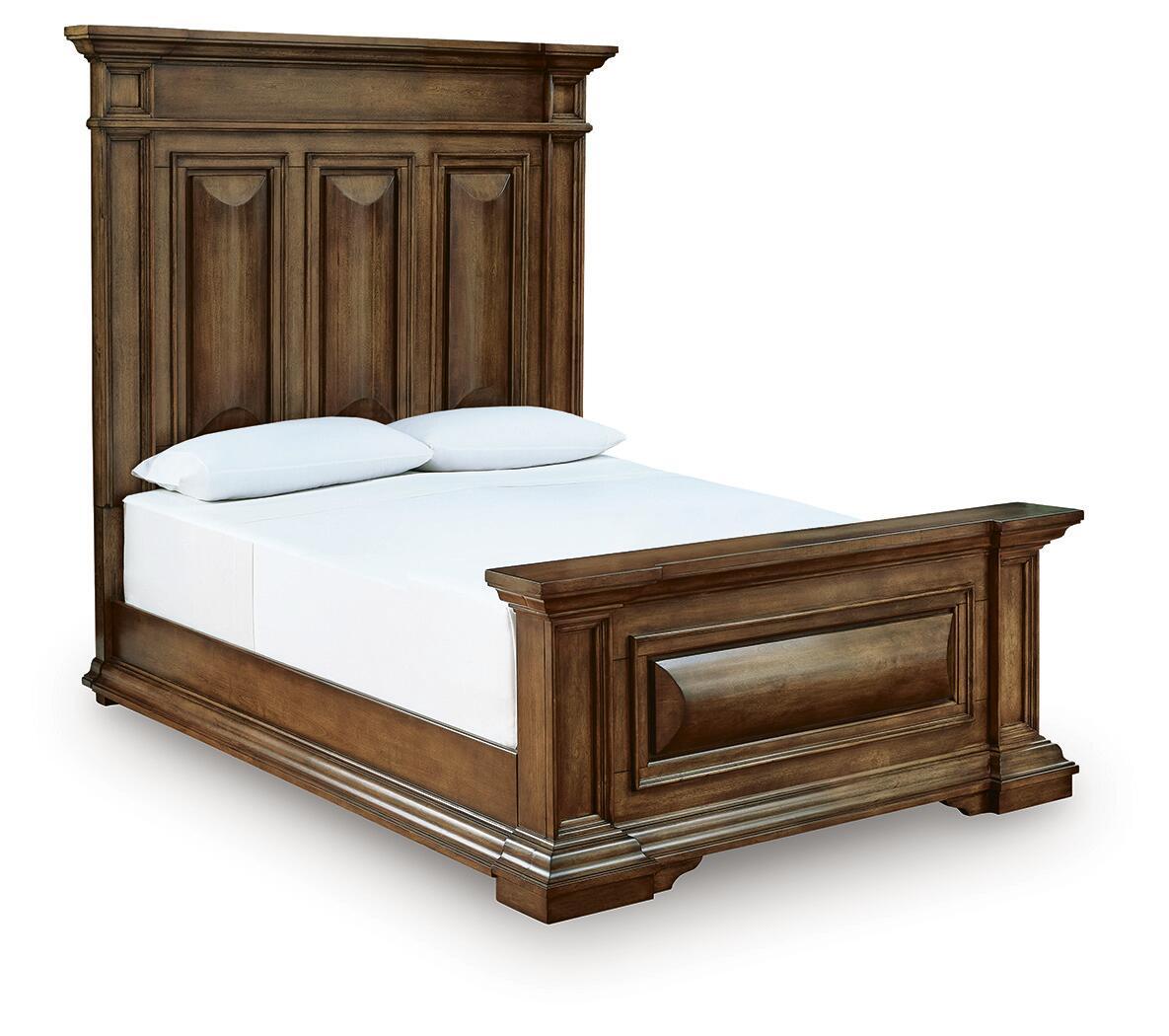Frantanna - 3 Pc. - Queen Panel Bed, Dresser And Mirror - Brown