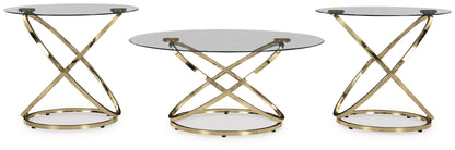 Crimonti - Occasional Table Set (Set of 3) - Champagne