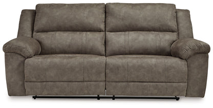 Laresview - 2 Seat Reclining Sofa - Faux Leather - Fossil