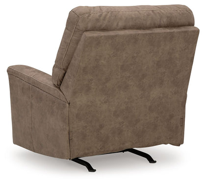 Navi - Rocker Recliner - Faux Leather - Fossil