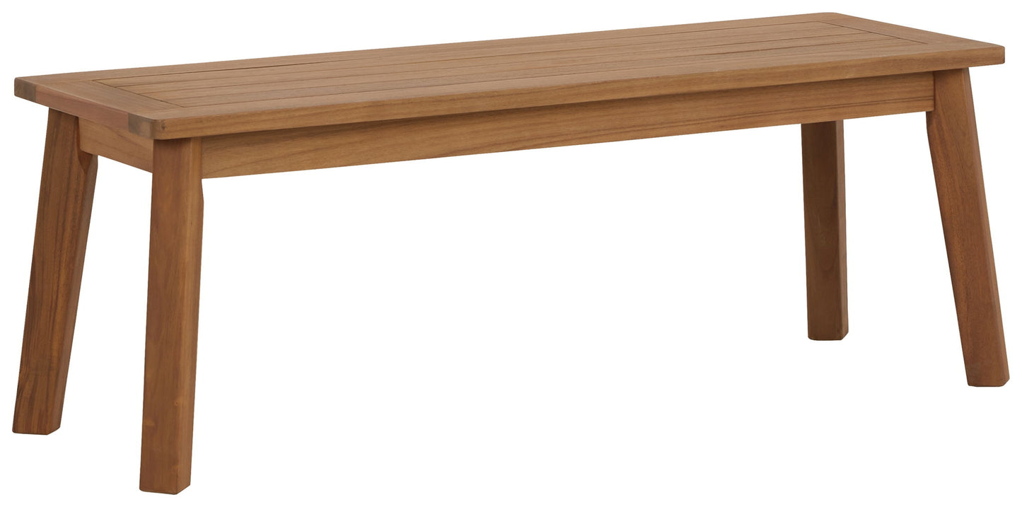 Janiyah - Bench - Light Brown