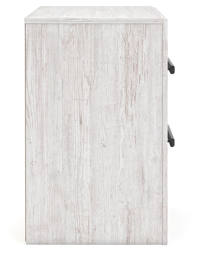 Cayboni - Two Drawer Night Stand - Whitewash