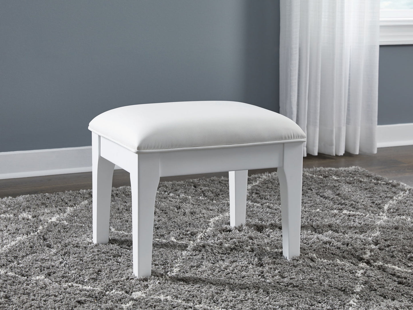 Chalanna - Vanity Stool - White