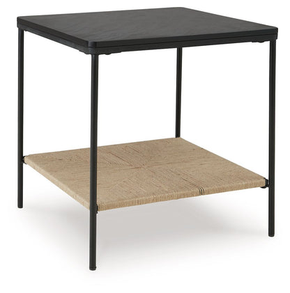 Minrich - Accent Table - Black / Natural