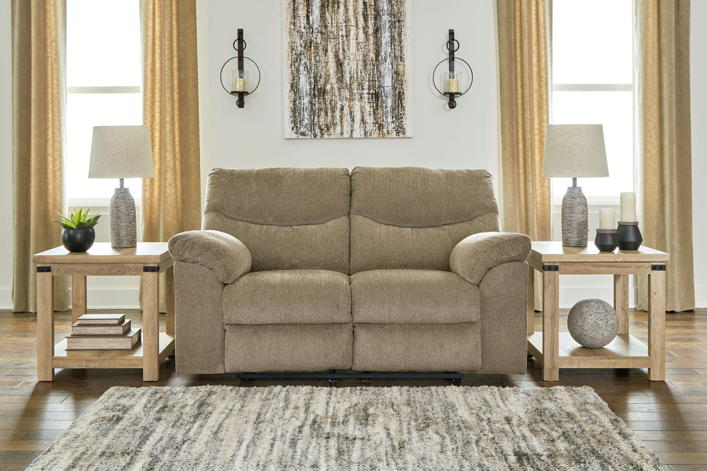 Alphons - Reclining Loveseat - Fabric - Briar