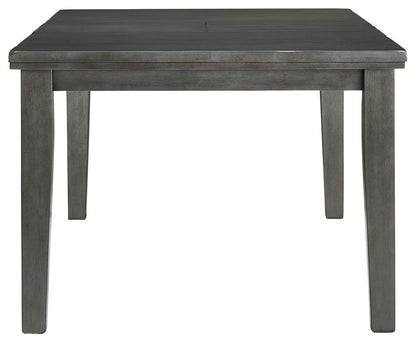 Hallanden - Rectangular Dining Room Butterfly Extension Table - Gray
