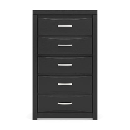 Stabotta - Five Drawer Chest - Black