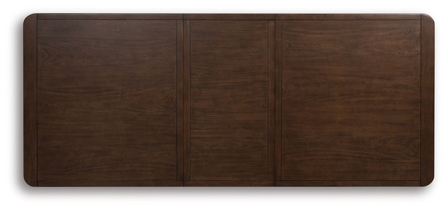 Dilenno - Rectangular Dining Room Extension Table - Dark Brown