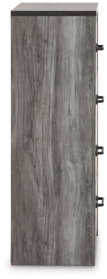 Bronyan - Four Drawer Chest - Dark Gray