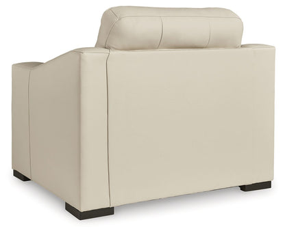 Treasure Trove - Chair And A Half - Leather Match - Almond