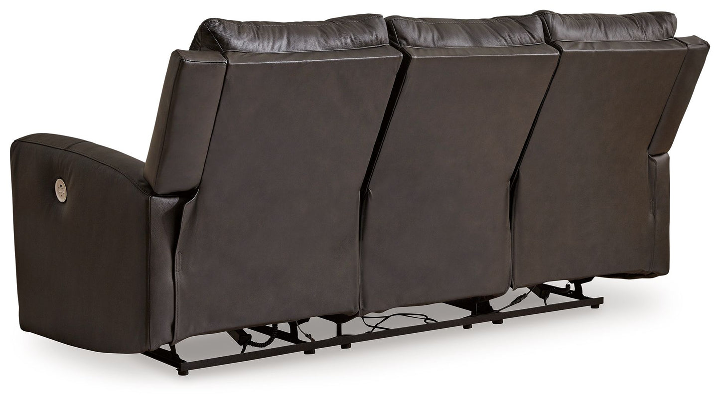 Boxmere - Reclining Power Sofa - Storm