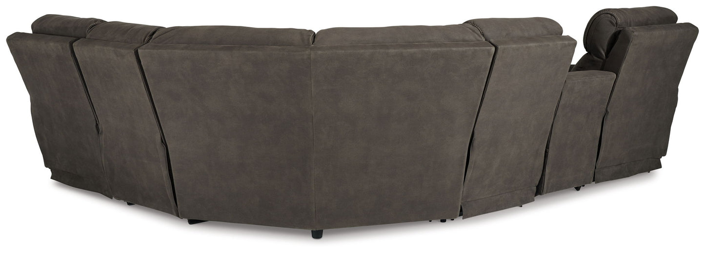 Hoopster - Pwr Armless Rec W/Adj Headrest - Gunmetal