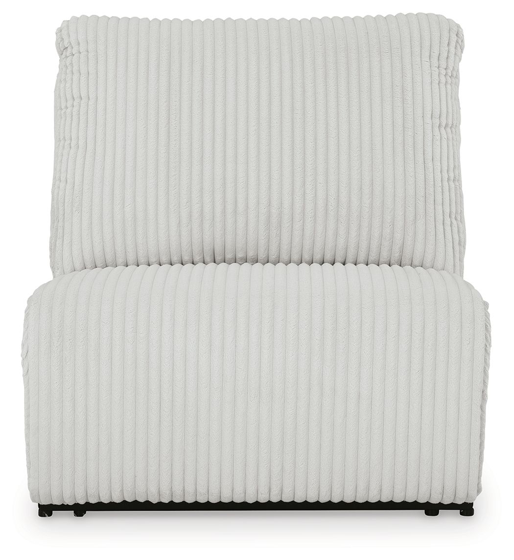Top Tier - Armless Recliner - Fabric - Alloy