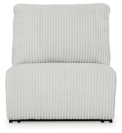 Top Tier - Armless Recliner - Fabric - Alloy