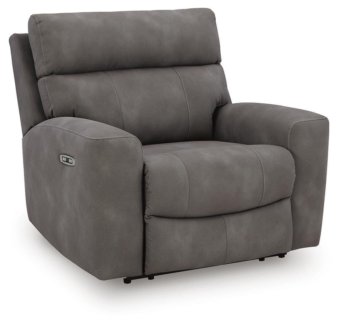 Next-Gen Durapella - Power Recliner With Adjustable Headrest - Slate - Faux Leather