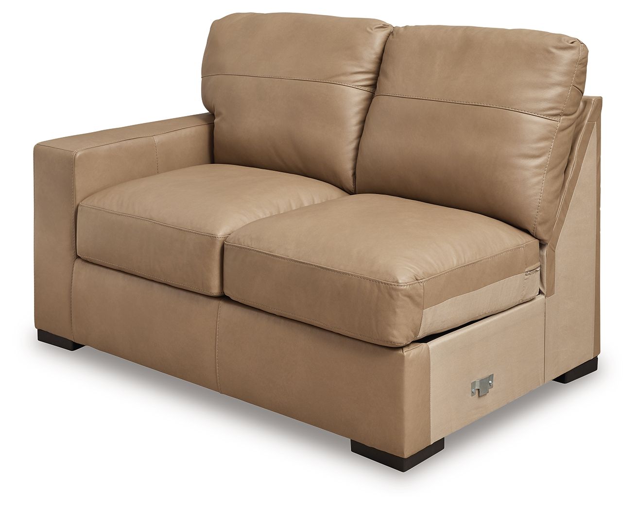 Bandon - 4-Piece Sectional With Laf Loveseat - Leather Match - Toffee
