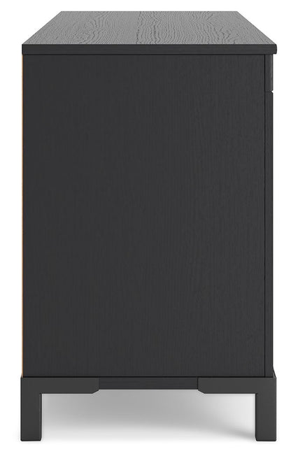 Cayberry - TV Stand With Fireplace - Black