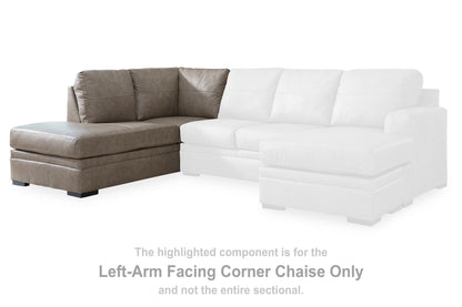 Amuleto - Laf Corner Chaise - Leather Match - Desert
