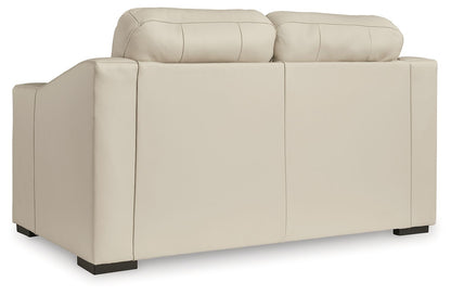 Treasure Trove - Loveseat - Leather Match - Almond