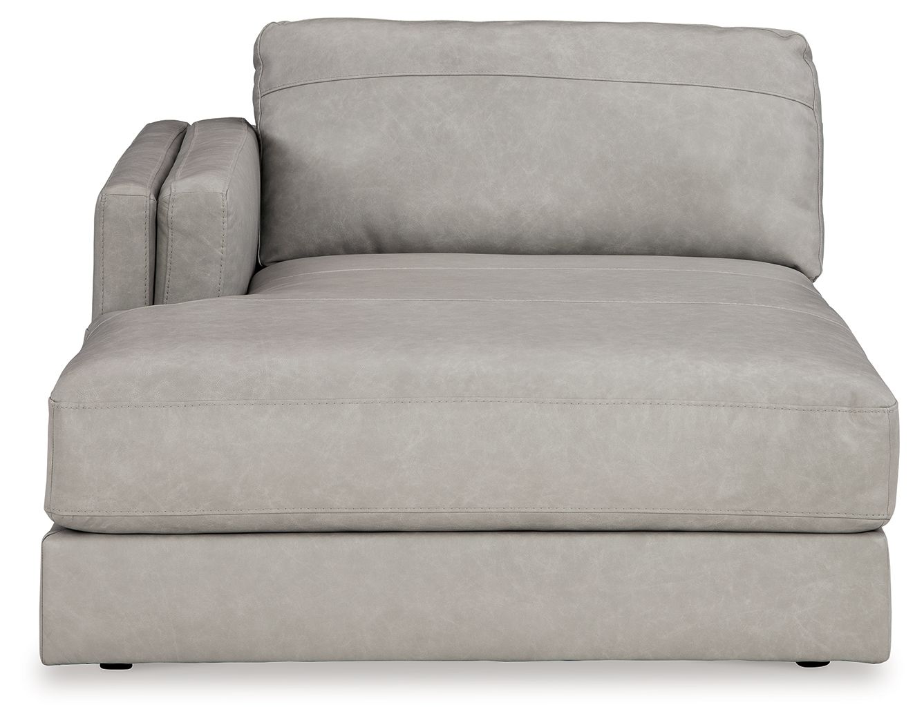 Amiata - Laf Corner Chaise - Leather Match - Glacier