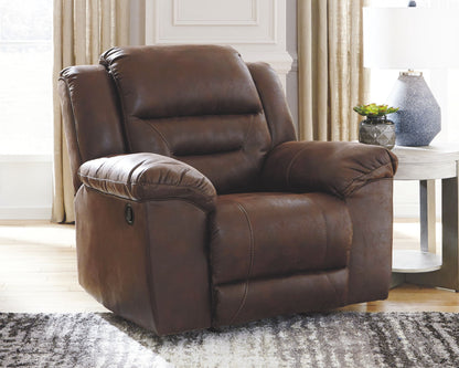 Stoneland - Rocker Recliner - Faux Leather - Chocolate