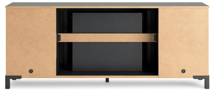 Cayberry - TV Stand With Fireplace - Black