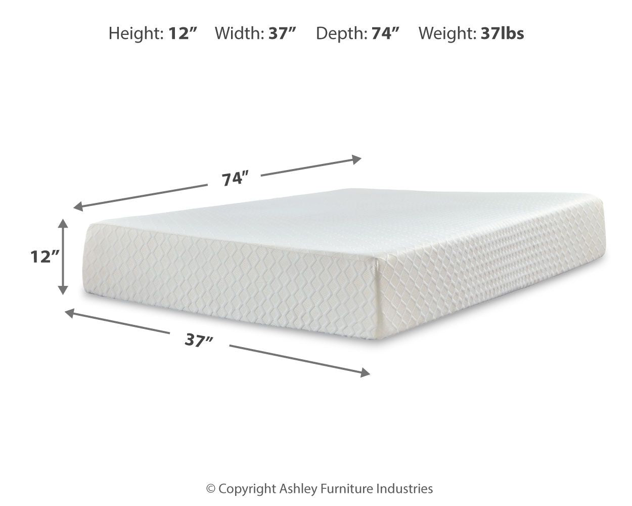 Chime 12 Inch Memory Foam - Memory Foam Mattress