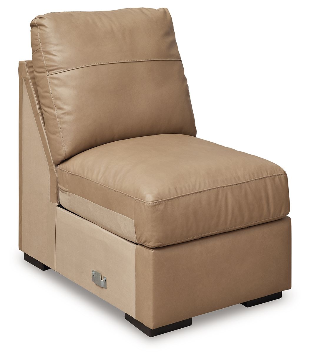Bandon - 4-Piece Sectional With Laf Loveseat - Leather Match - Toffee