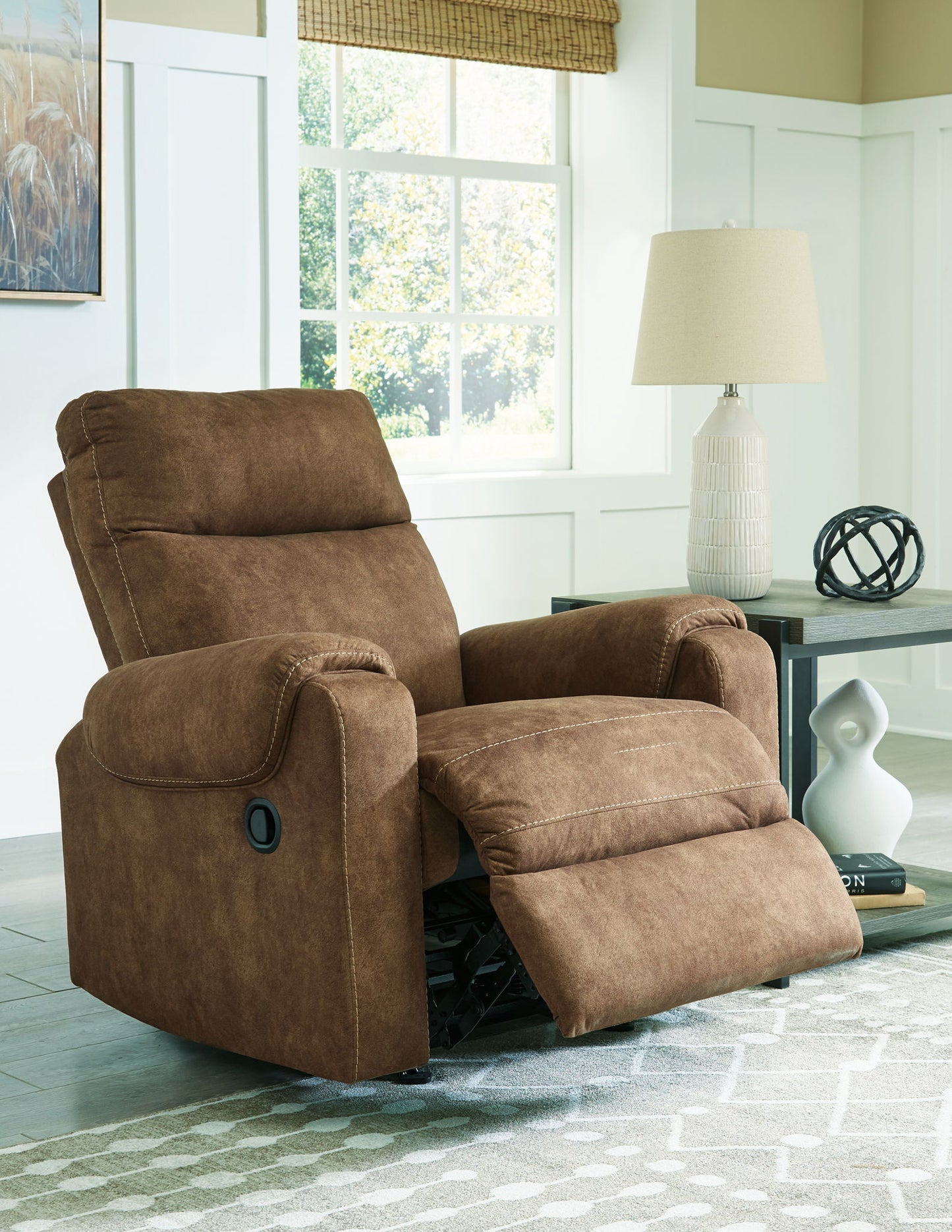 Edenwold - Rocker Recliner - Faux Leather - Brindle