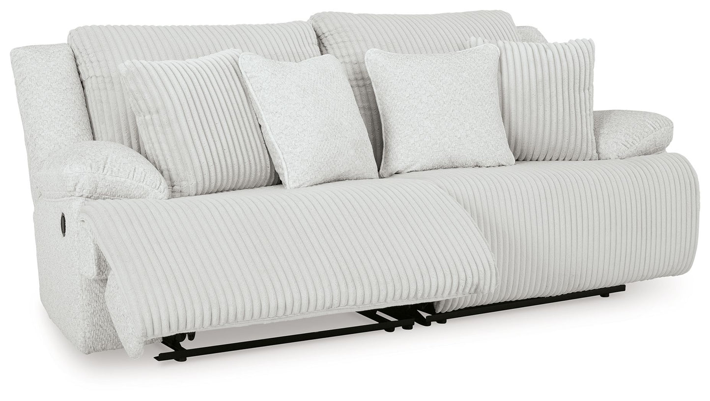 Top Tier - 2-Piece Sectional Loveseat With RAF And LAF Recliner - Alloy