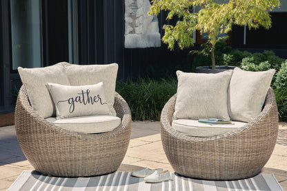 Danson - Swivel Lounge w/Cushion (Set of 2) - Beige