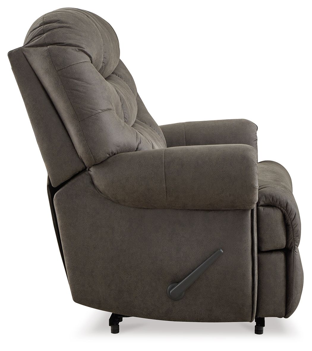 Camera Time - Zero Wall Recliner - Faux Leather - Gunmetal