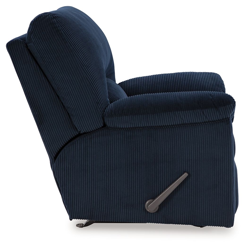 SimpleJoy - Rocker Recliner - Fabric - Navy