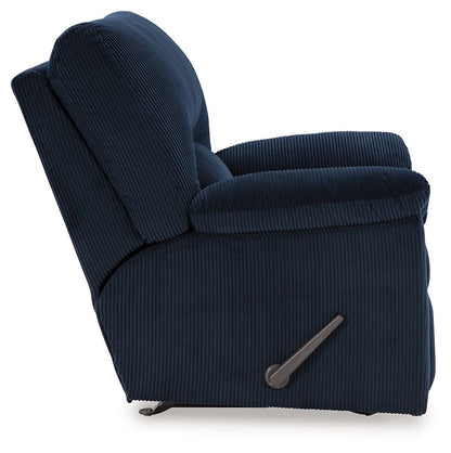 SimpleJoy - Rocker Recliner - Fabric - Navy