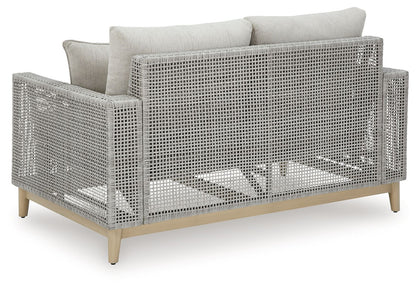 Seton Creek - Loveseat With Cushion - Gray