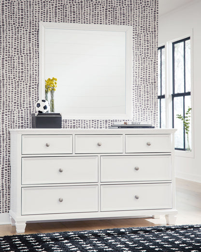 Fortman - Dresser And Mirror - White