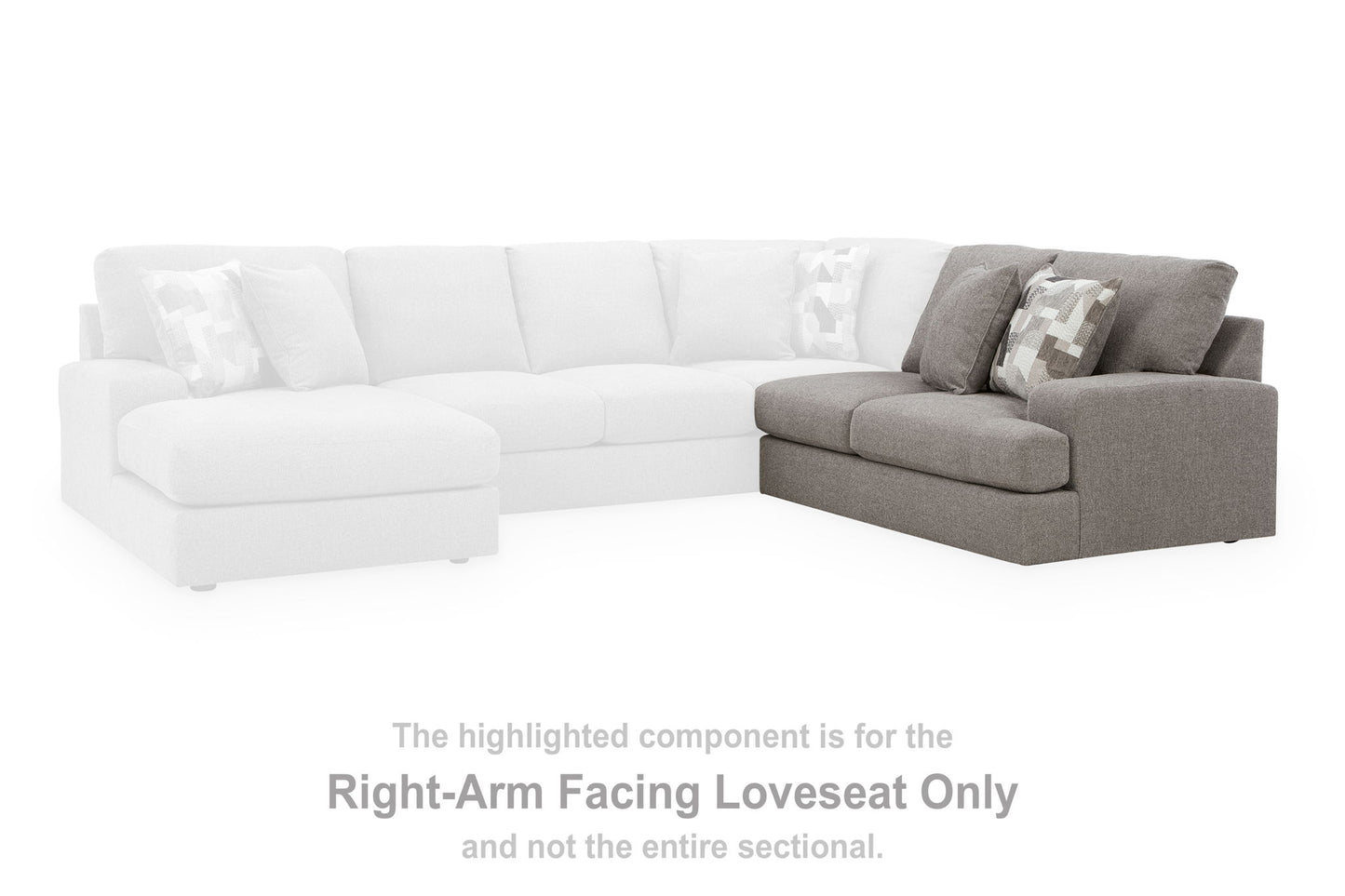 Lindon - RAF Loveseat - Smoke
