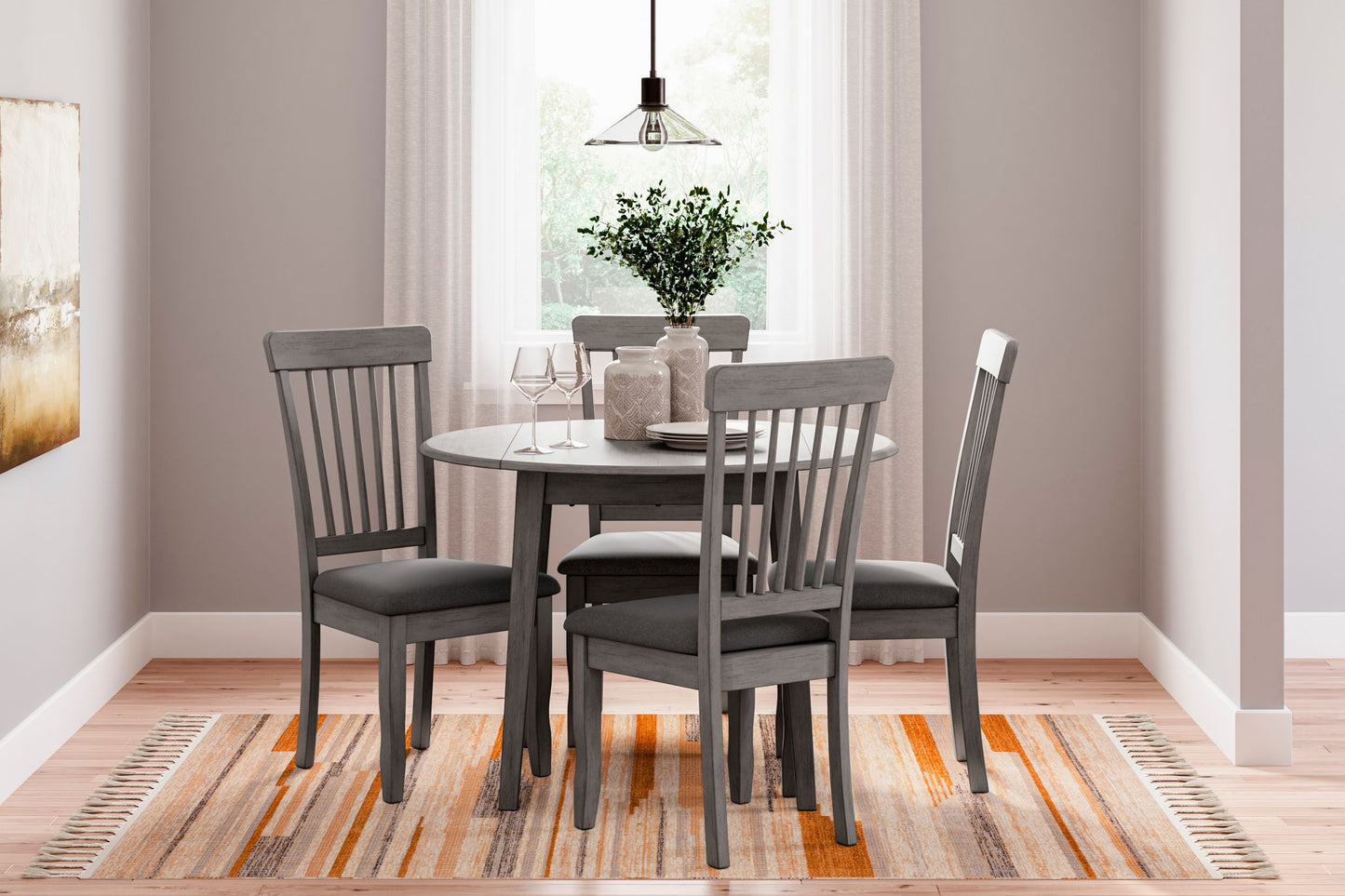 Shullden - Dining Room Side Chair (Set of 2) - Gray